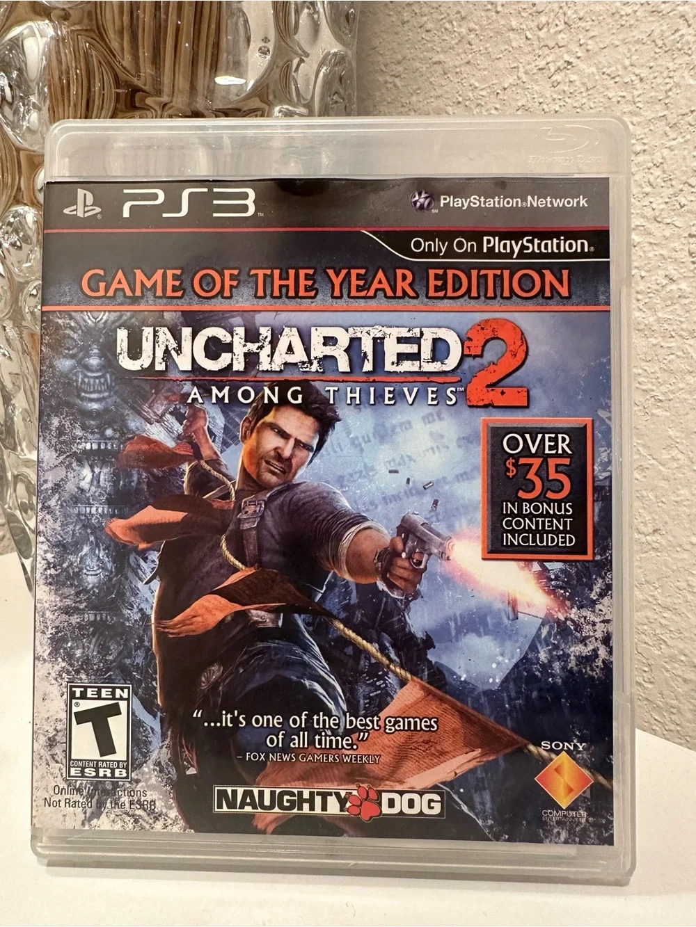 Sony Uncharted 2 & Uncharted 3 PS3 Games (Black, Blue, Orange)